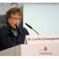 0230 Rede von Dr. Lucille Eichengreen.  | Lohseplatz - Lohsepark, Gedenkstätte Hamburger Hafencity.